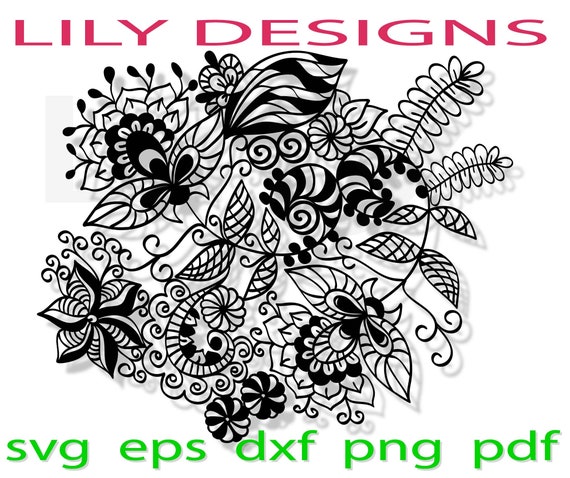 Download Wedding Swag Svg Flower Hand Drawn Bouquet Corner Mandala Border Wreath Fall Leaves Boho Lacefor Cricut Cut File Pillow Silhouette Dxf Eps
