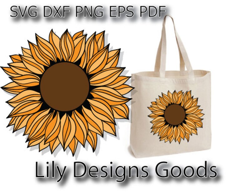 Sunflower Monogram Svg Sunflower Mandala Svg Vector Frame Cut Etsy