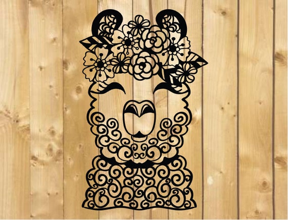 Download Llama Mandala Svg Zentangle Llama Svg Intricate Svg File Etsy