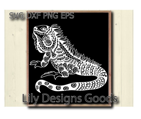 Iguana Lizard Svg Sign Tattoo Chameleon Sketch Large Etsy