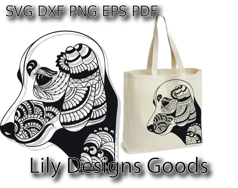 Dog Svg Dog Mandala Svg Dog Mode Svg For Cricut Baby Dog Etsy