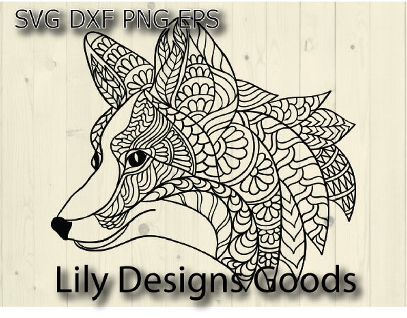 Download Boho Fox Svg Mandala Svg Girl Fox Svg Fox Face Svg Fox Etsy PSD Mockup Templates