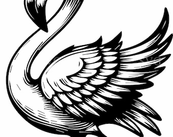 6 Blommig flamingo SVG – 6 Tropisk fågel med blommor klippfil – Sommarflamingo clipart för strandpyssel och exotisk inredning