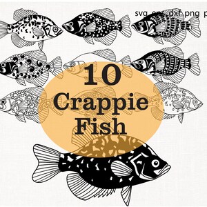 Download Fish Svg Cricut Crappie Svg Fishing Clipart Fishing Etsy