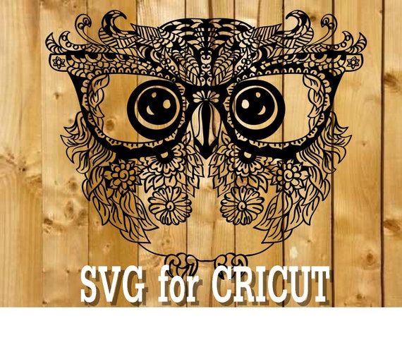Download Owl Mandala Svg Zentangle Owl Svg Intricate Svg File Etsy