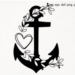 Anker-Svg, Herz-Svg, Segel-Svg, Anker-Schnitt-Datei, Anker Clipart, Ozean-Svg, Sommer-Svg, Boot-Svg, Boots-Anker-Svg, Seeanker-Svg