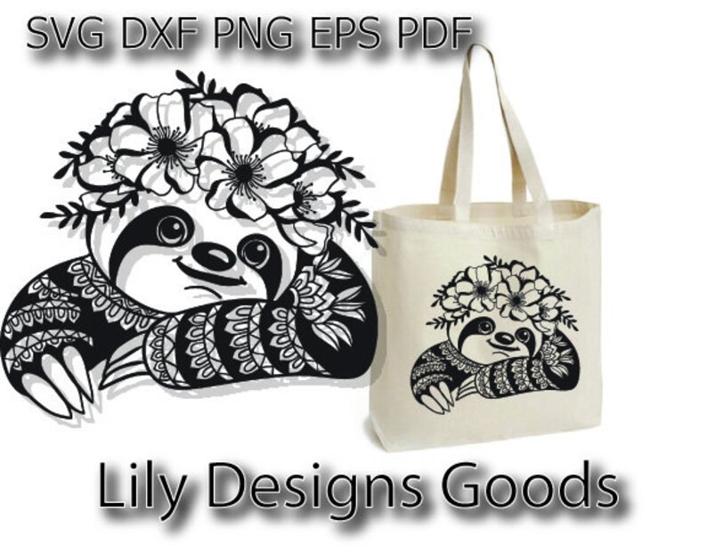 Download Zentangle Sloth Tote Bag Design For Girls Lazy Sloth Svg Flower Crown Svg Mandala Sloth Slow Down Svg Cricut Cut File Iron On Transfer Stencils Templates Craft Supplies Tools Kromasol Com