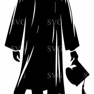 Graduation Man SVG, 5 männliche graduierte Silhouette, Klasse von 2025 Schnittdatei, Grad Cap Clipart, Abschlussjahr digitaler Download