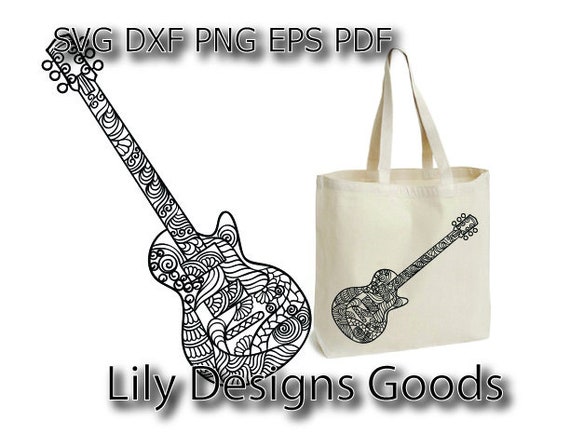 Download Electric Guitar Svg File Cute Music Teacher Silhouette Etsy