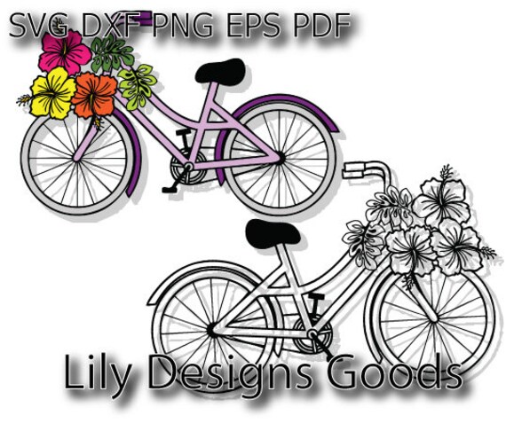 Download Retro Bicycle Svg Vintage Bike Svg Floral Basket Cricut Etsy