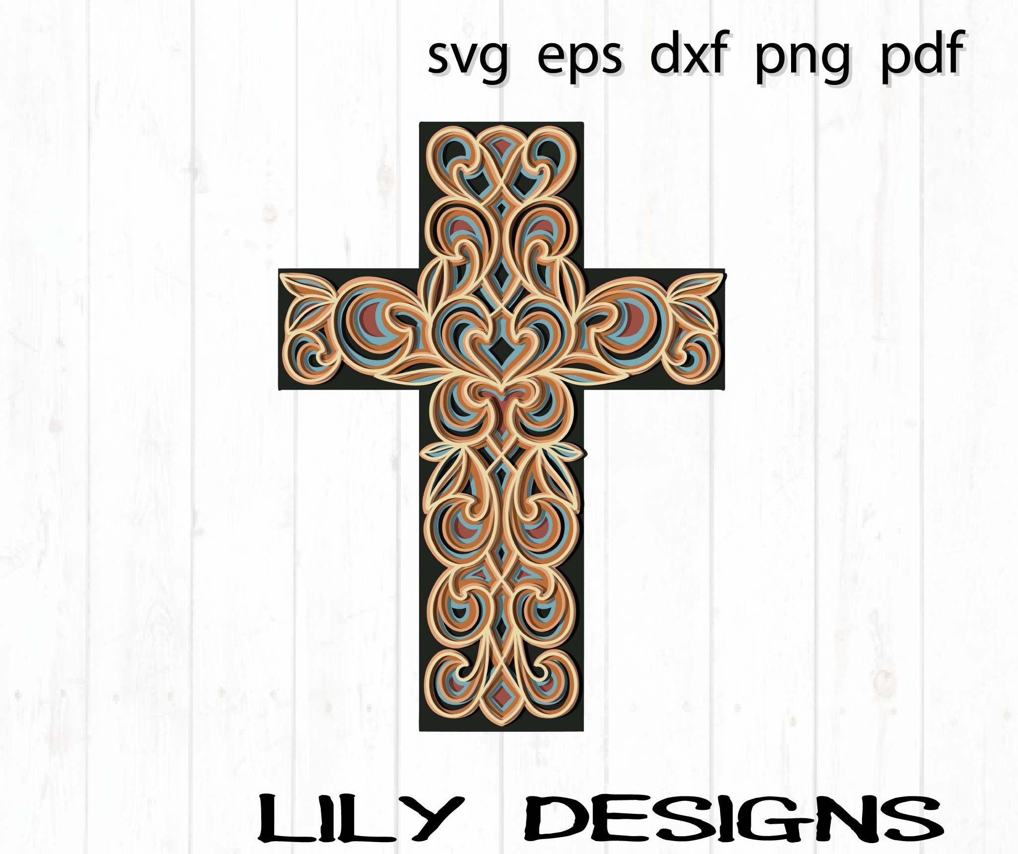 Free Free Layered Mandala Cross Svg 189 SVG PNG EPS DXF File