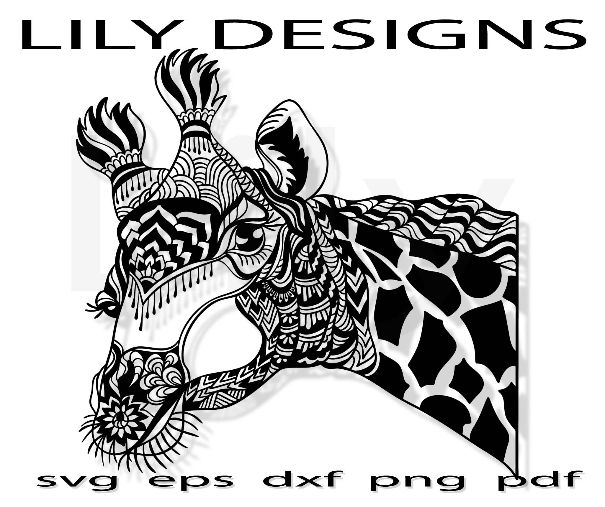 Download Giraffe Mandala Svg Etsy