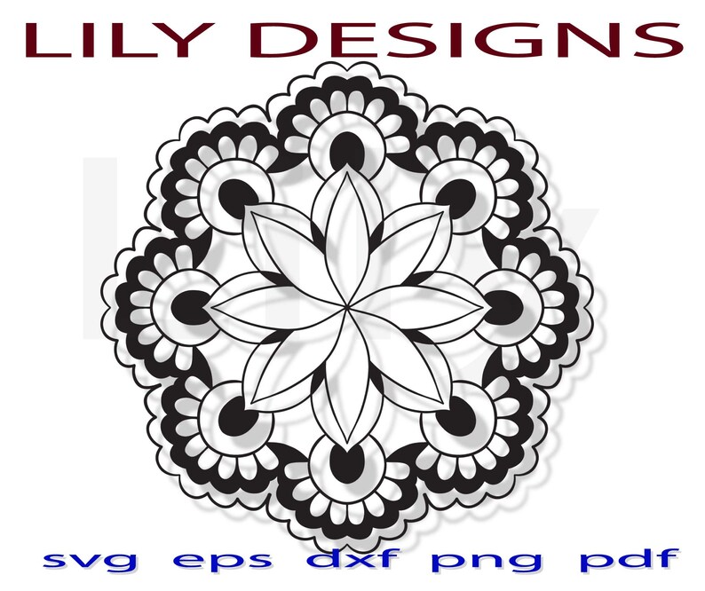 Download Mandala lotus svg floral flower zentangle lover shirt yoga ...