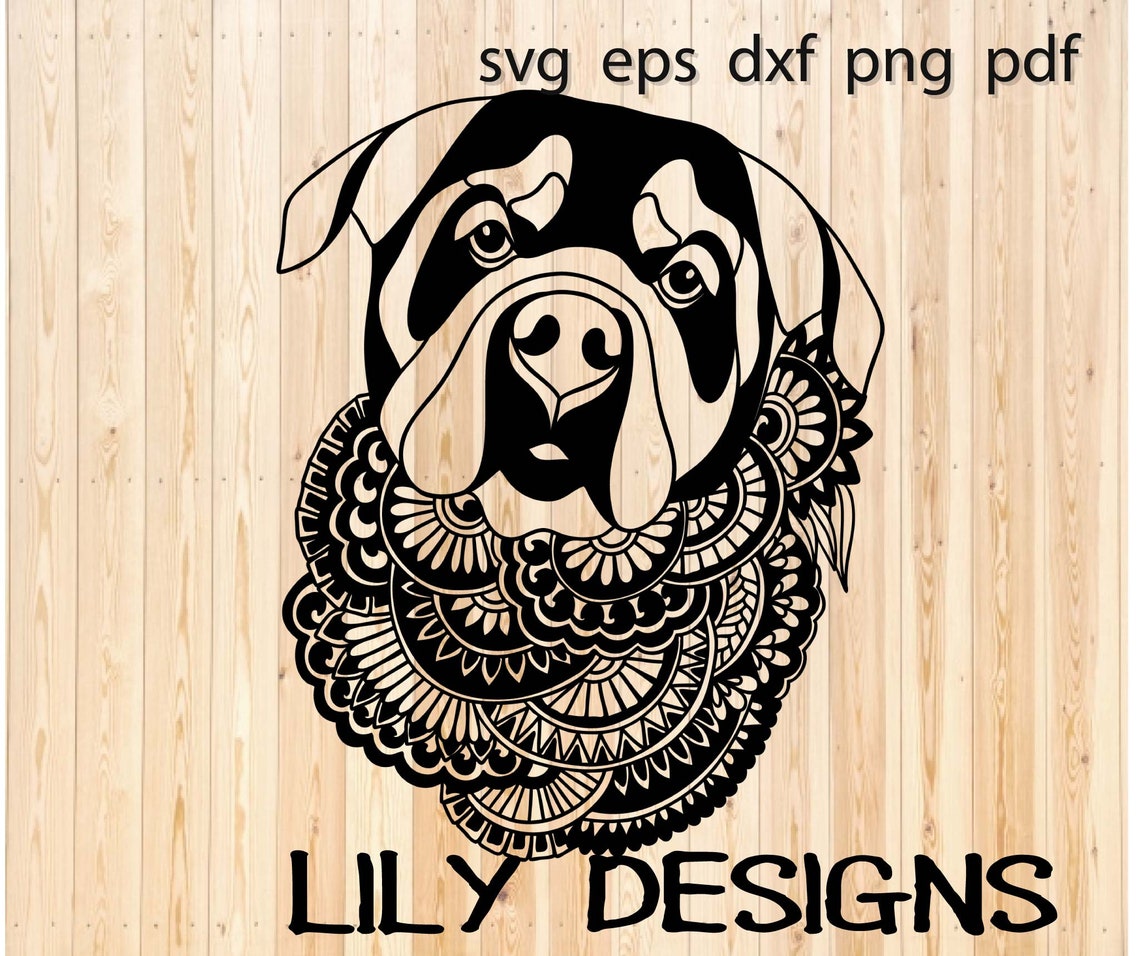 Download Rottweiler zentangle svg mom guard dog shirt mandala ...
