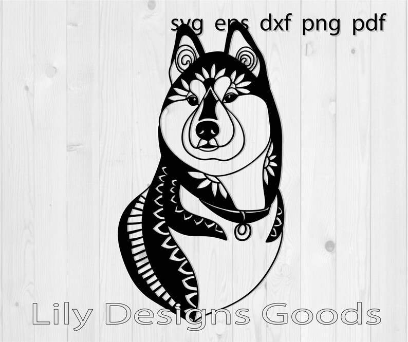 Download Husky dog svg head lover mandala zentangle mom dad shiba inu | Etsy