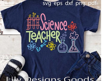 Profesor de Ciencias SVG, Nerd SVG, Camiseta de Ciencias