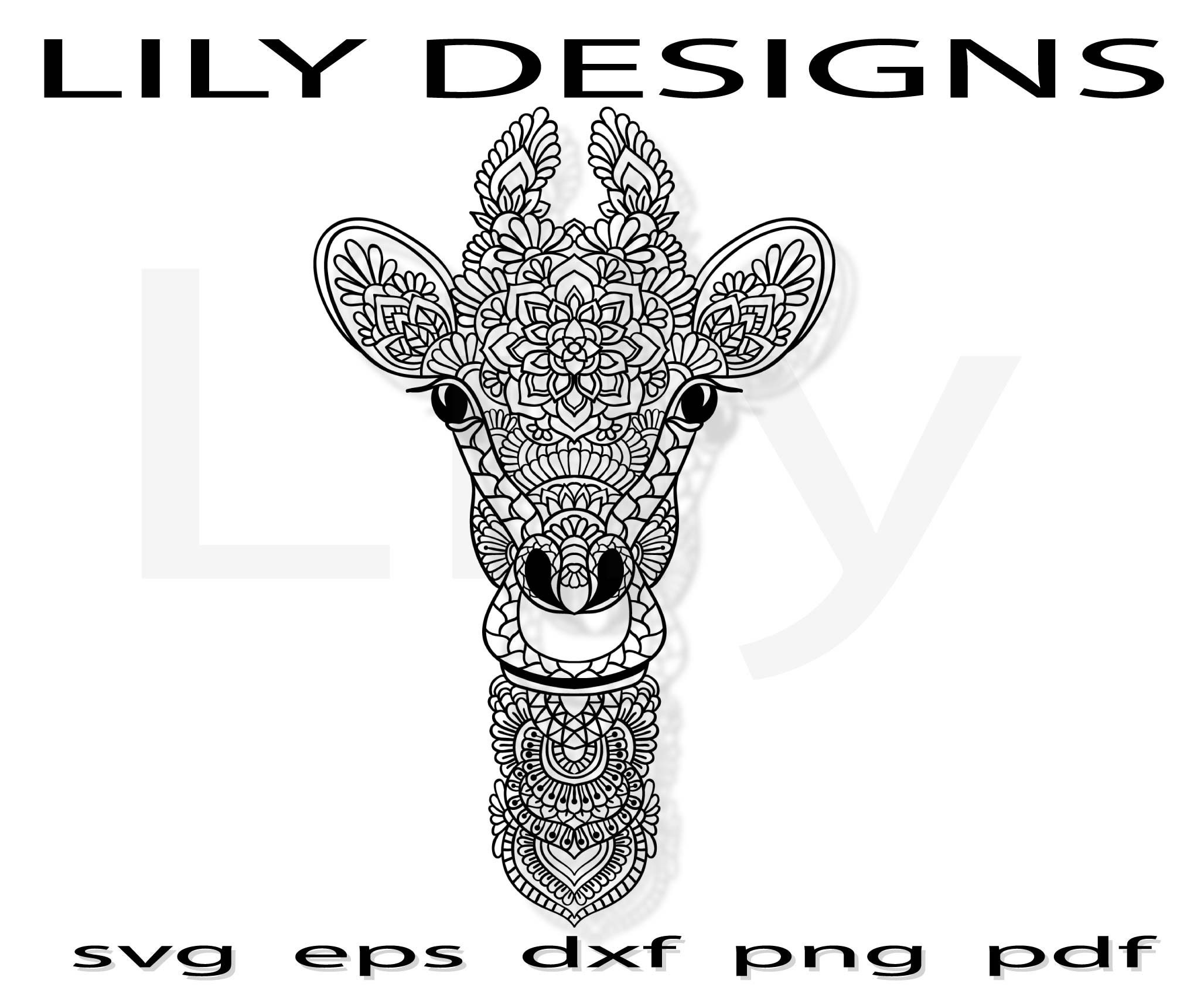 Download Mandala giraffe svg floral flower shirt birthday funny ...