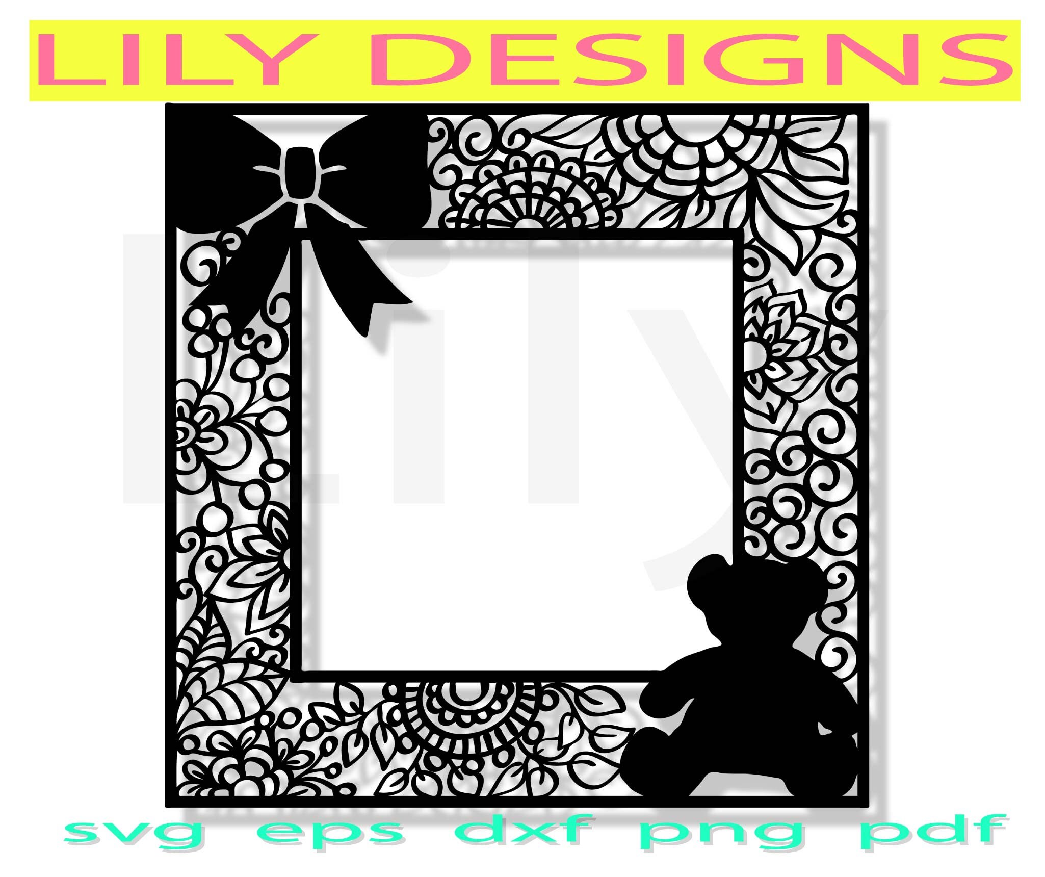 Download Mandala Frame Svg Doodle Circle Wreath Border Round Lace Boho Etsy