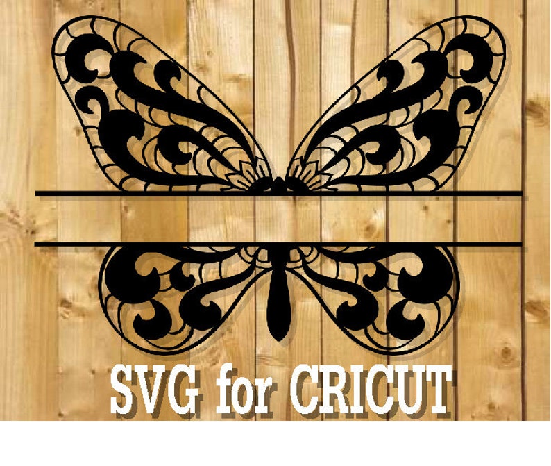 Butterfly monogram svg / split butterfly svg / butterfly ...