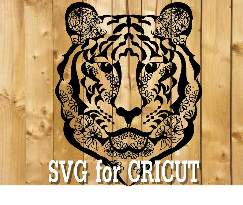 Download Tiger mandala svg / zentangle tiger svg / intricate svg file / | Etsy