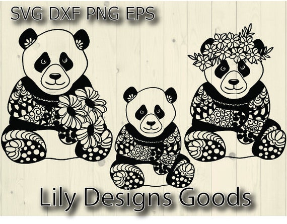 Download Panda Family Svg Panda Svg Panda Face Svg Panda Family Svg Etsy