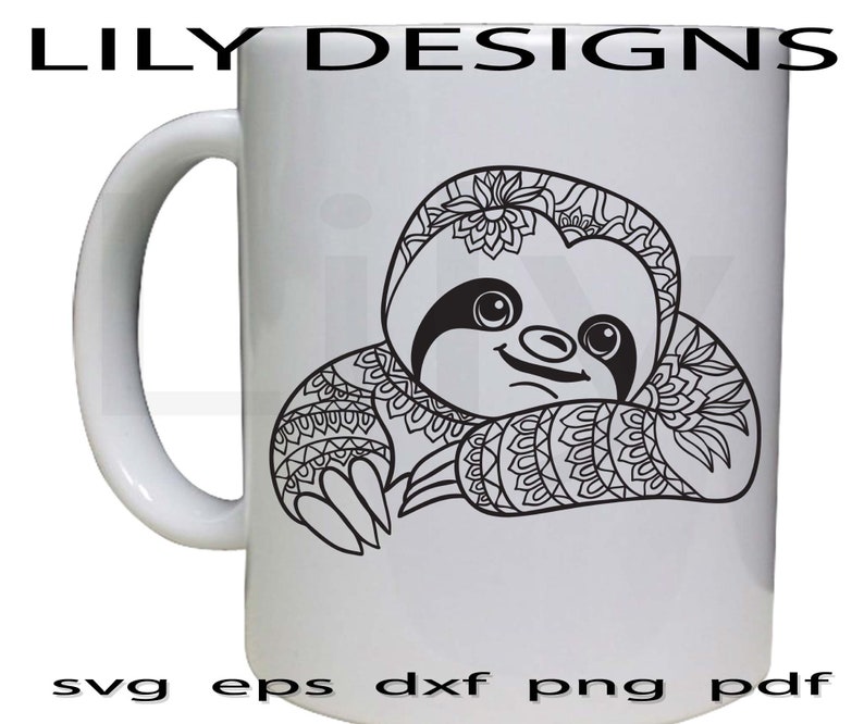 Download Mandala sloth svg lazy animal 2021 party shirt birthday ...