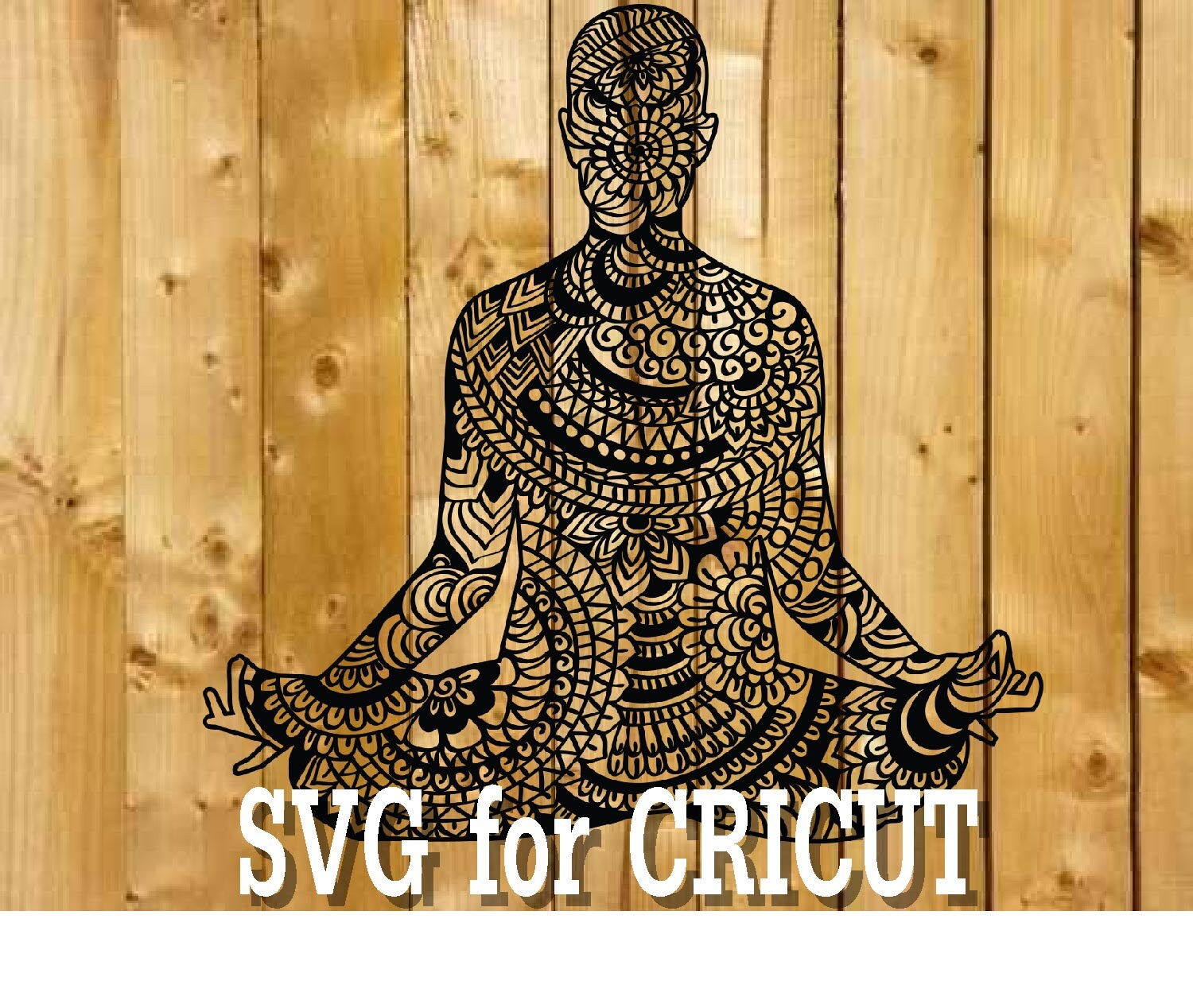 Download Yoga mandala svg / zentangle yoga svg / intricate svg file ...