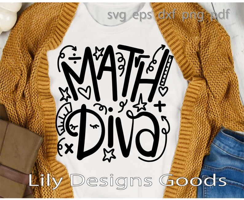 Download Math diva svg teacher svg cut file math svg math svg | Etsy