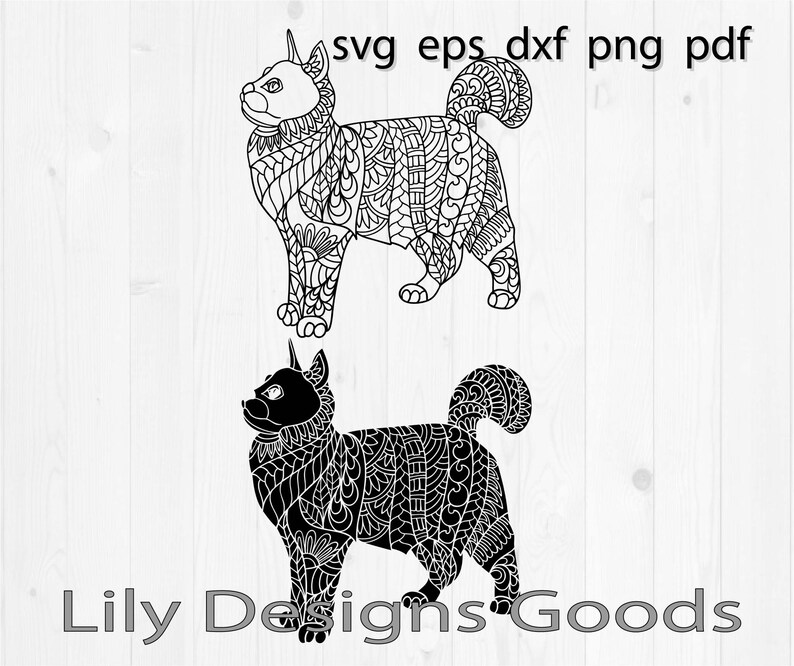 Download Cat svg mandala svg svg mandala cat svg zentangle svg | Etsy