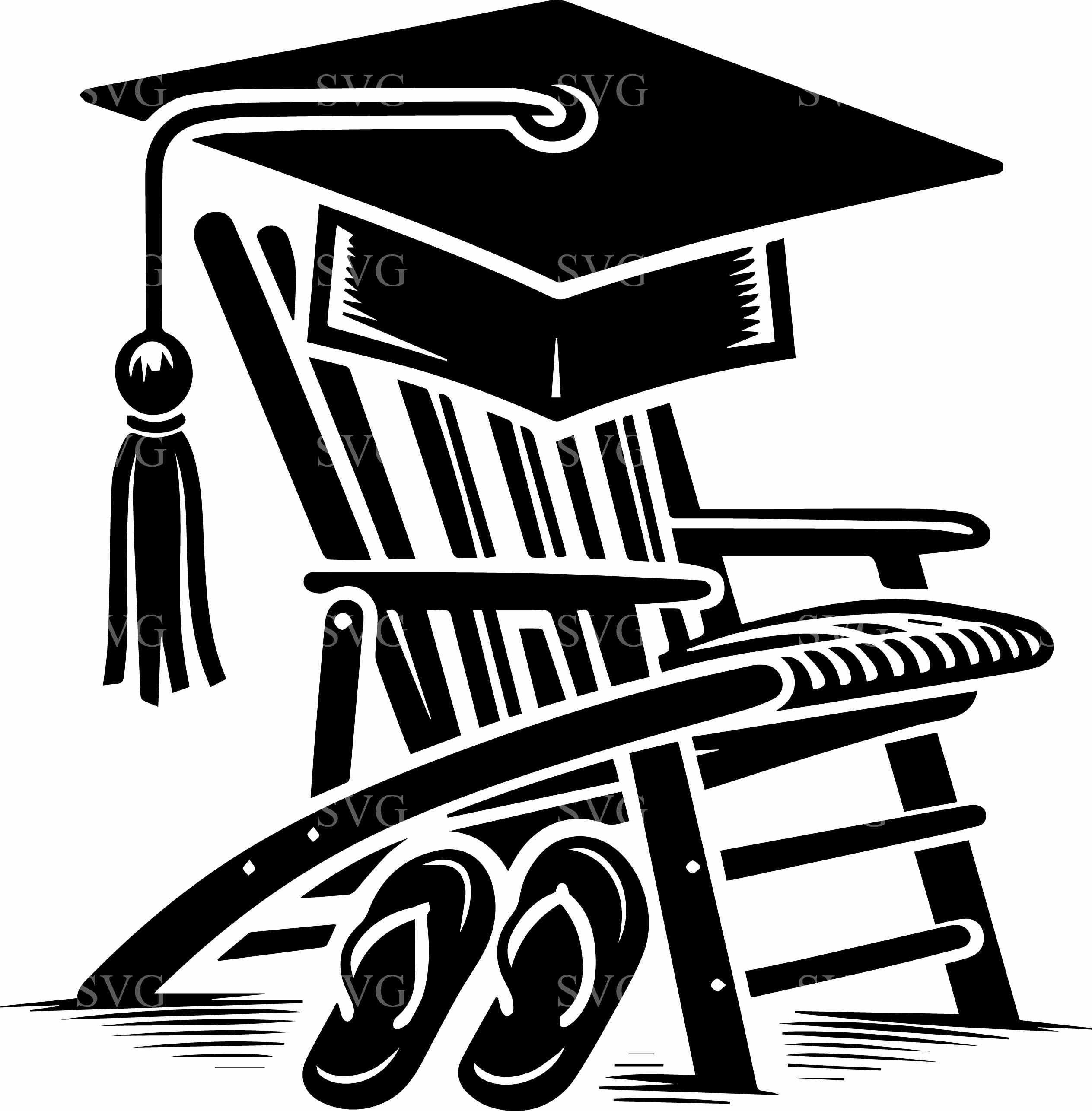 Graduation Chair Rpound 7 Graduation SVG, Funny Grad Chair Cut File, Class of 2026 Clipart ...