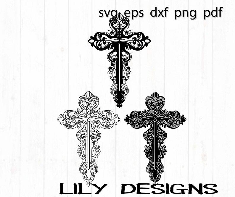 Elegant Christian Cross Svg Mandala Cross For Cricut | Etsy
