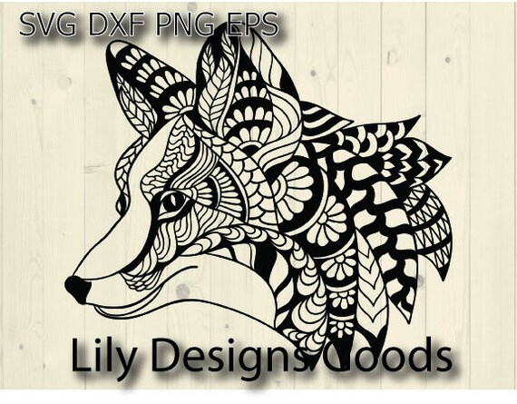 Download Fox Mandala Svg Mandala Svg Mandala Cricut Zentangle Svg Etsy