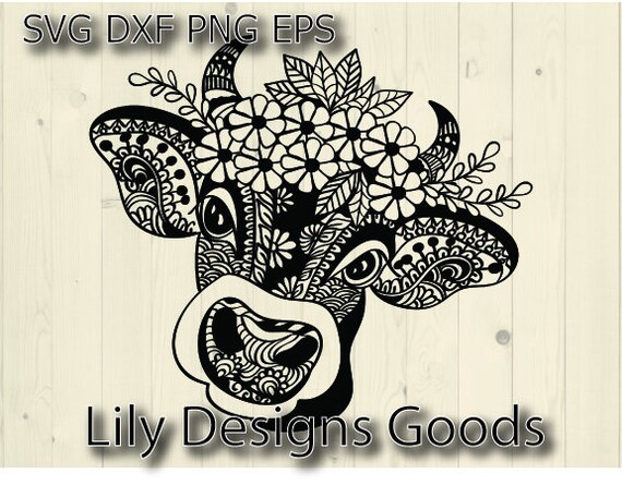 Download Heifer Mandala Svg Heifer Zentangle Svg Heifer Shirt Svg Etsy