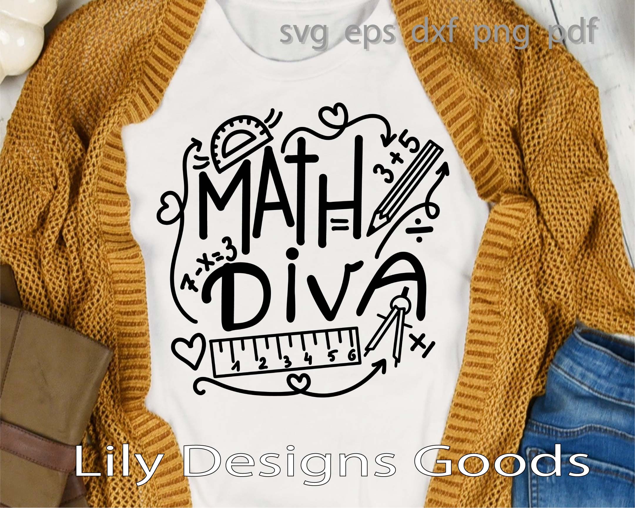 Math Diva Svg Cut File | Etsy