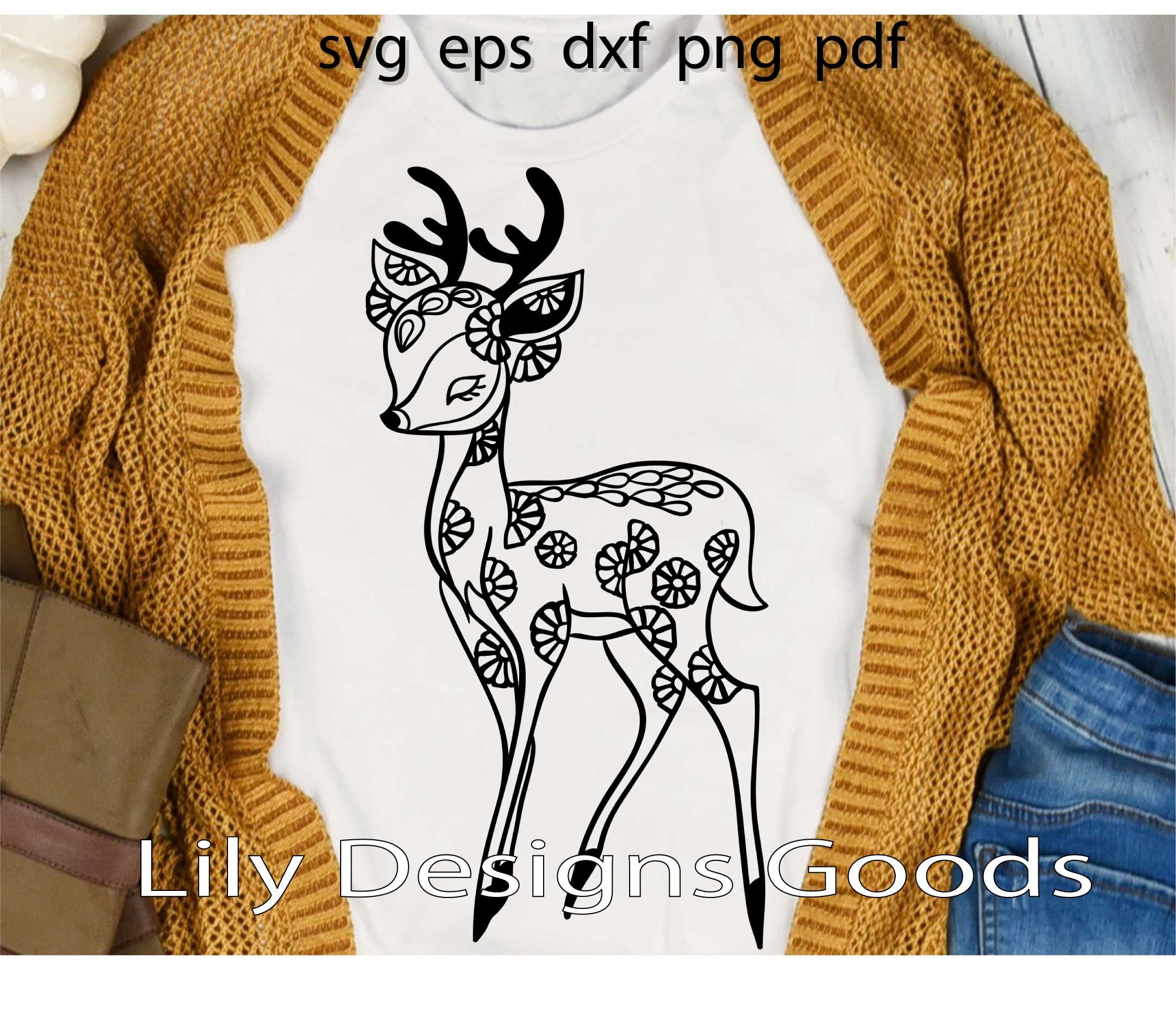 Deer Mandala Svg Etsy