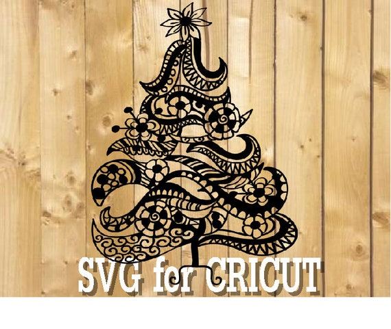 Download CHRISTMAS TREE mandala svg / zentangle CHRISTMAS tree svg ...