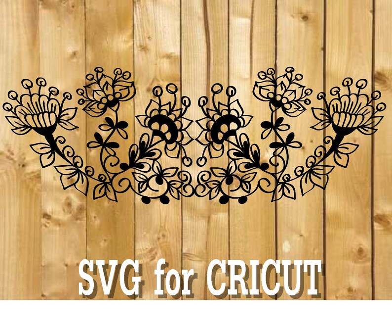 Download Flower mandala svg Floral Wreath Svg Corner Flower Svg | Etsy