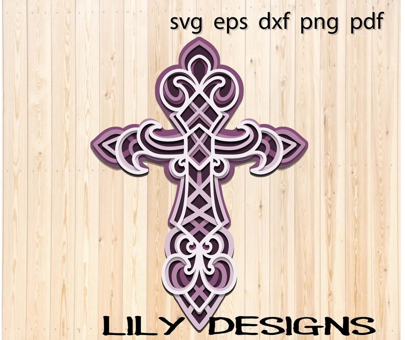 Download 3d Mandala Cross SVG | Etsy