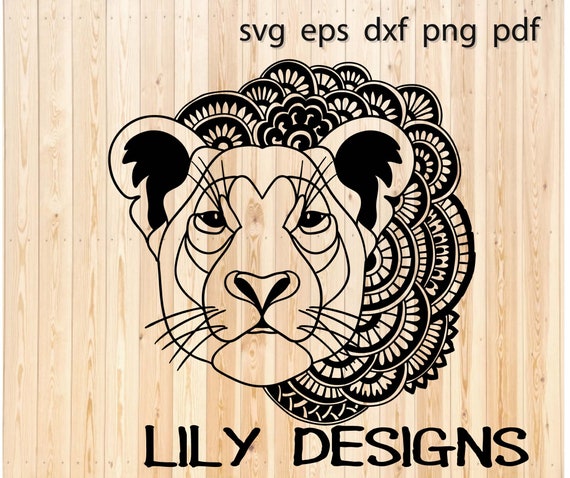 Lioness Mandala Svg Etsy