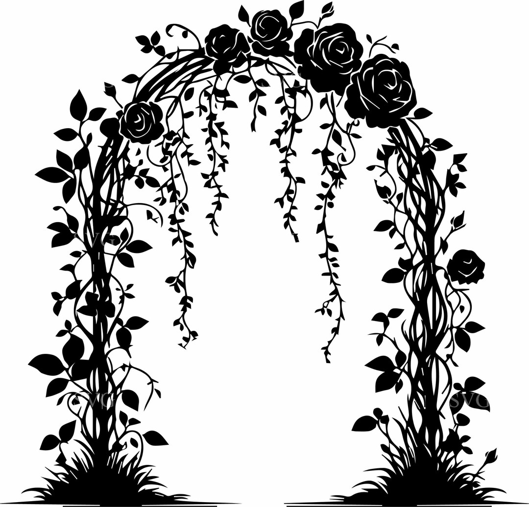 Dxf Roses Arch This item is unavailable - Etsy