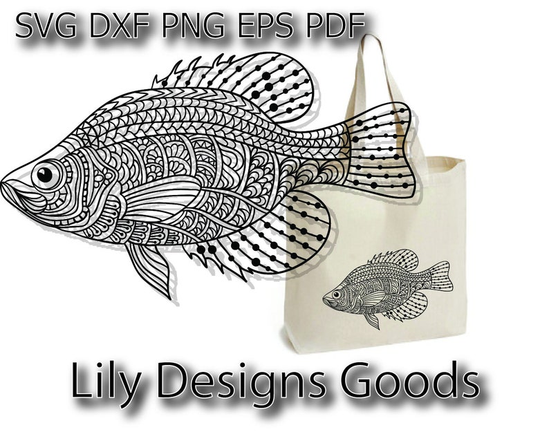 Download Crappie Svg Gone Fishing Svg Freshwater Fish Svg Zentangle Fish Svg Crappie Fishing Svg Fish Mandala