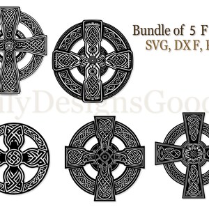 5 Celtic Cross Svg Celtic Knot Svg Bundle 5 Svg 5 Png 5 Dxf