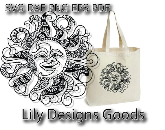 Sun Moon Mandala Svg Yin Yang Zentangle Boho Cut Etsy Sun Moon Mandala Svg Yin Yang Zentangle Boho Cut Etsy