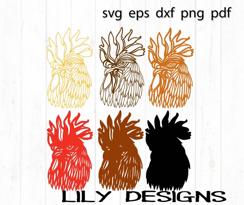 Download 3d Rooster Layered Svg | Etsy