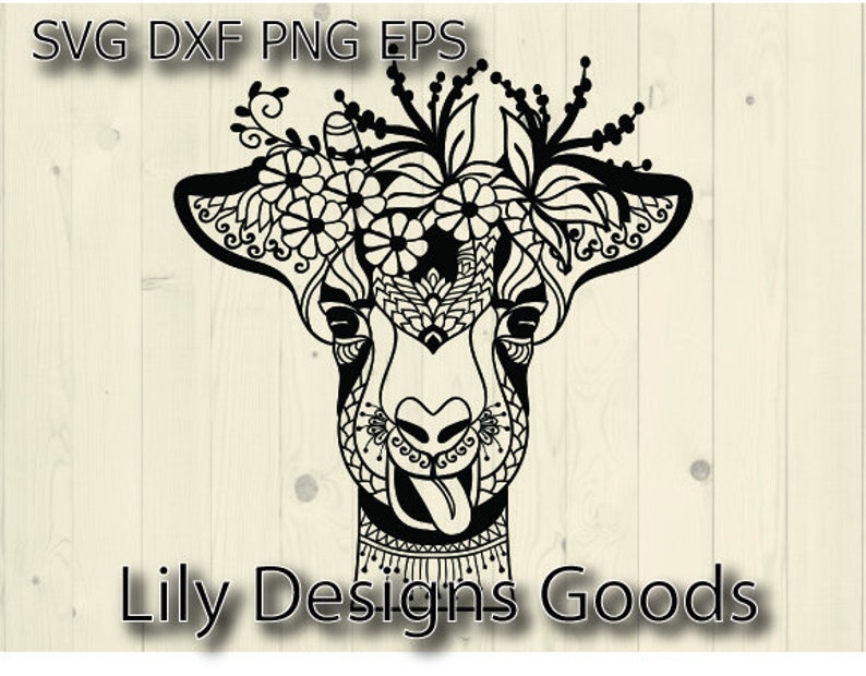 Download Dairy goat svg flower head floral face mom shirt farm logo ...