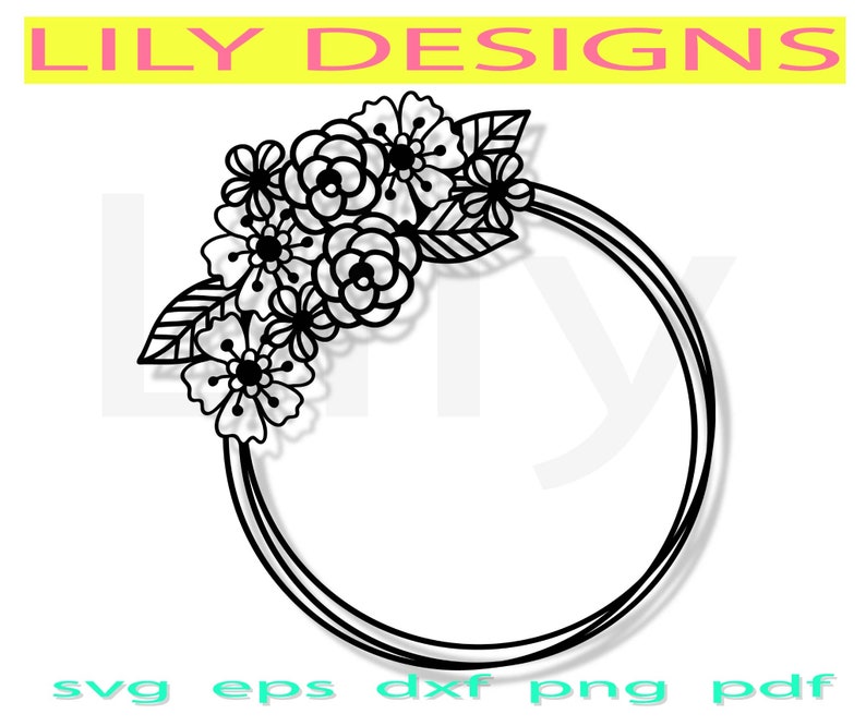 Download Round mandala svg frame circle wreath border lace doodle boho | Etsy