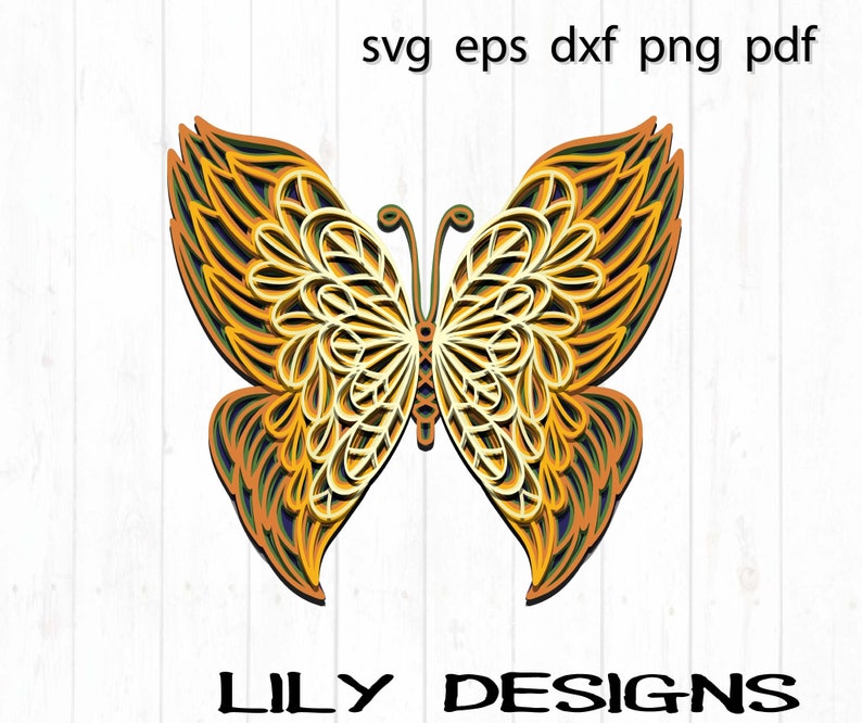 Free Free 58 3D Butterfly Mandala Svg Free SVG PNG EPS DXF File