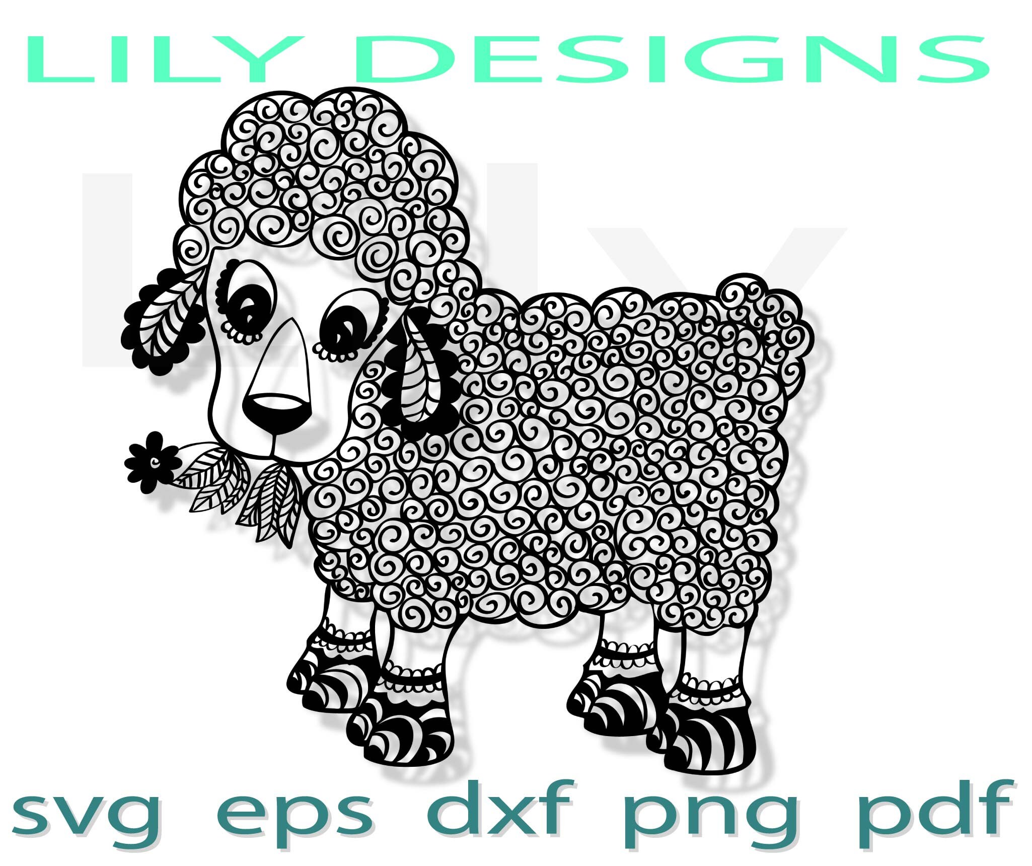 Download Sheep Mandala Svg Head Face Mom Shirt Baby Nursery Farm Wall Etsy