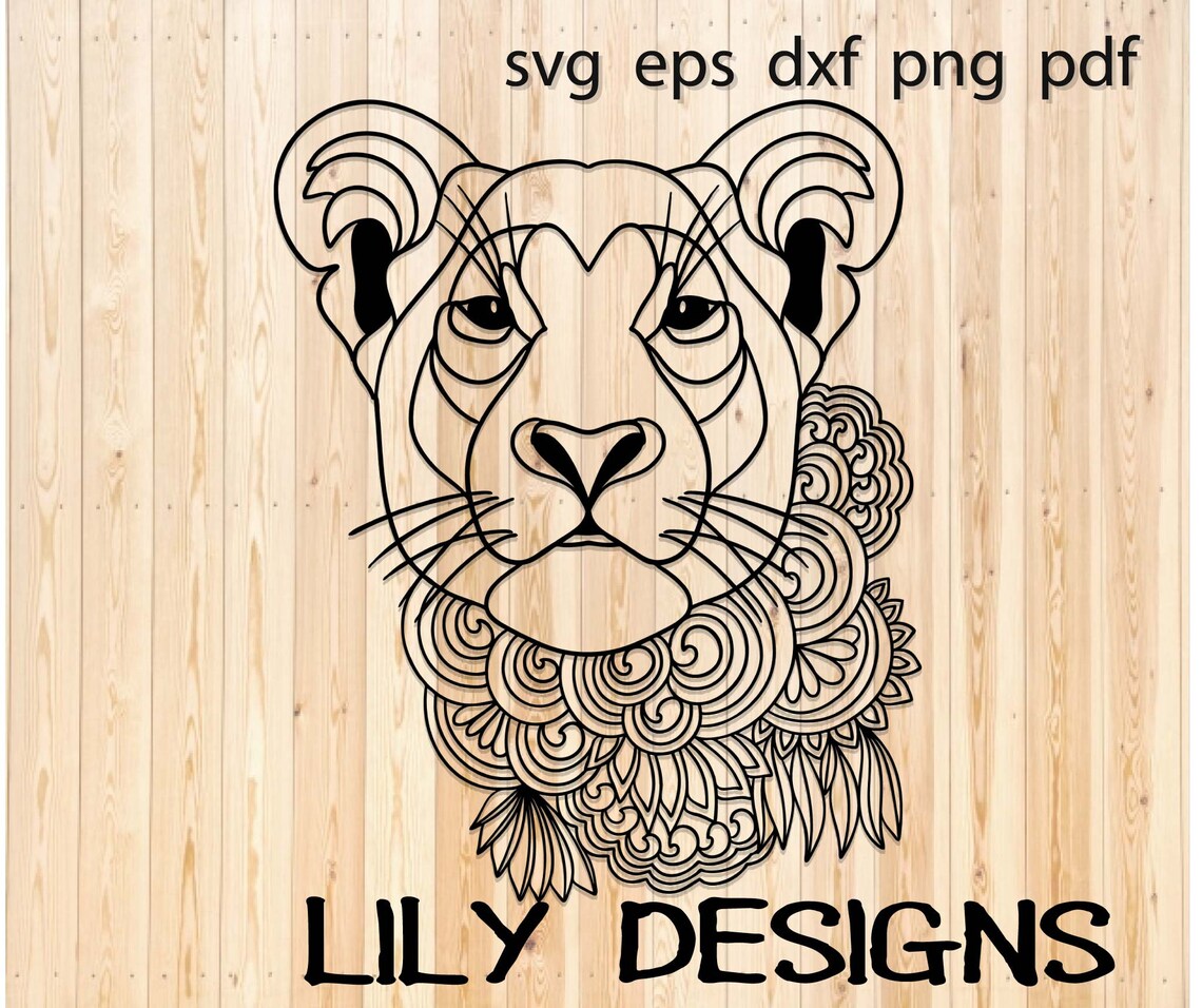 Free Free Lion Flower Svg 726 SVG PNG EPS DXF File