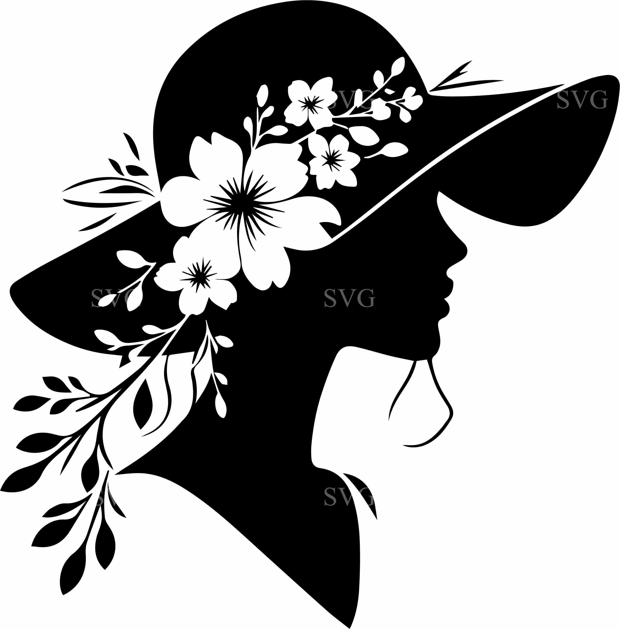 Vintage woman silhouette - Etsy Österreich, image size:2586x2623